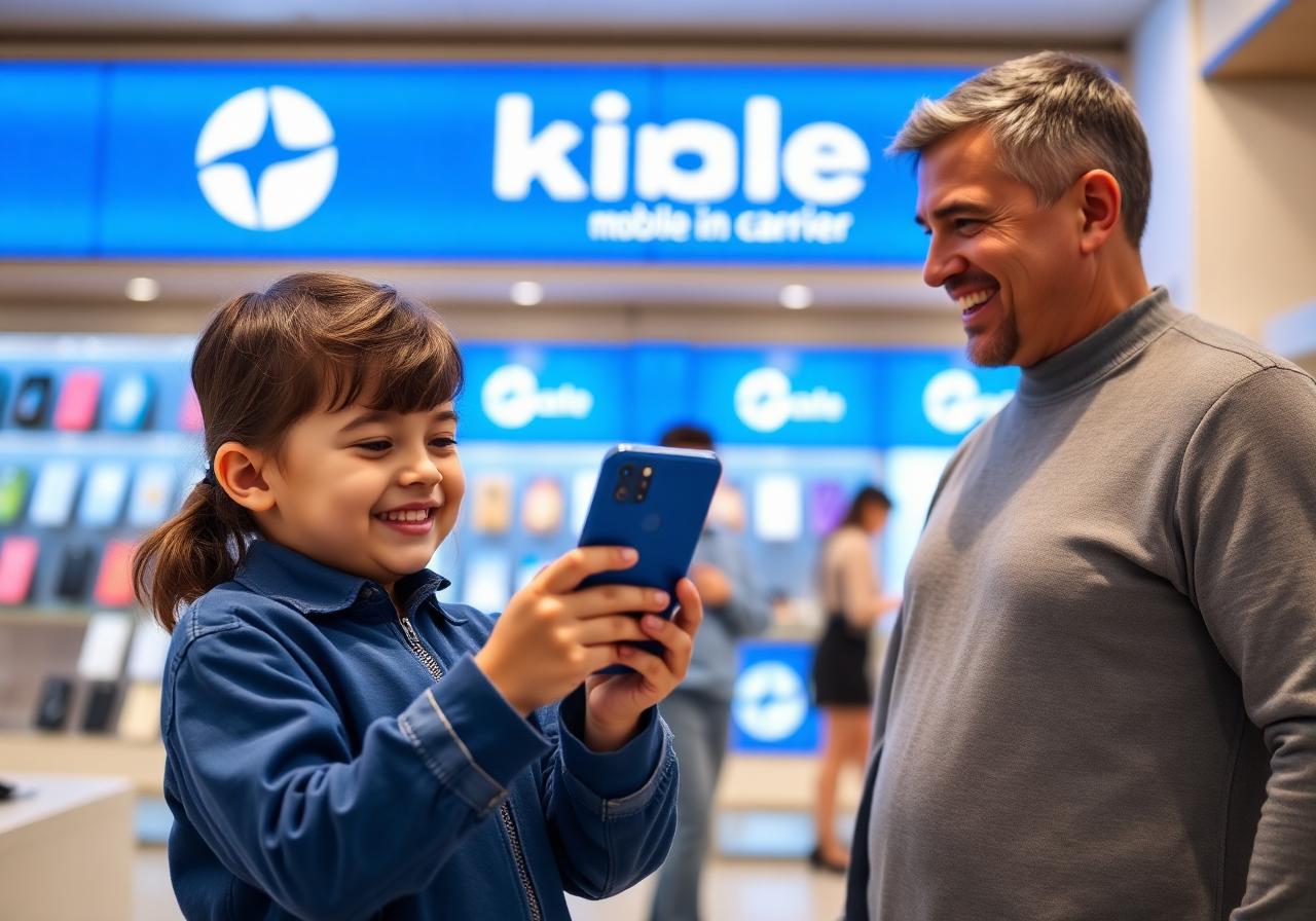 Kids Phone Plan kids and teens proposition concept